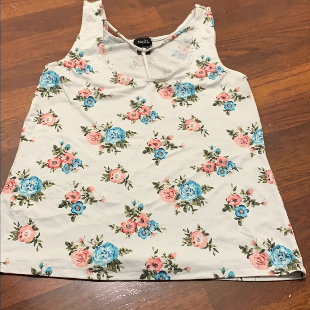 T strap tank top